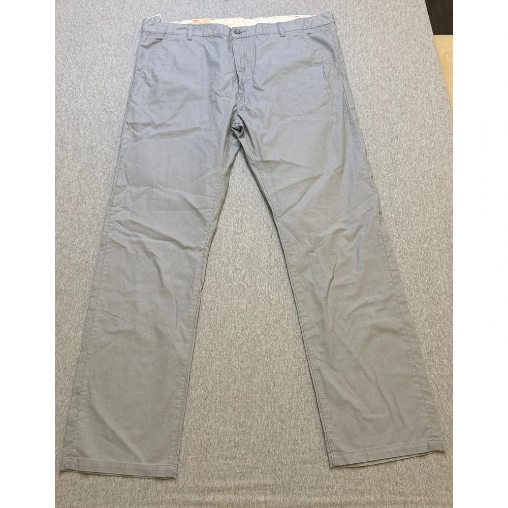 Levis Chino Pants Mens 40x32 Grey Regular Fit Straight Leg New With Tags